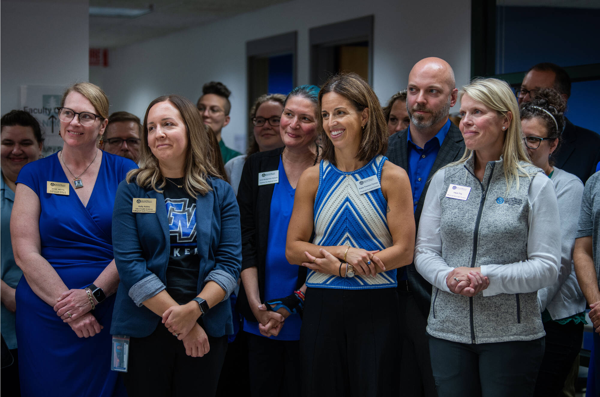 GVSU Northern Michigan Staff at an event